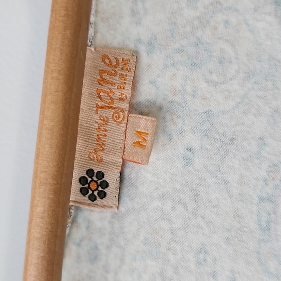 Vintage Boho Chic Printed Cotton Jersey Top - Picture 4 of 6